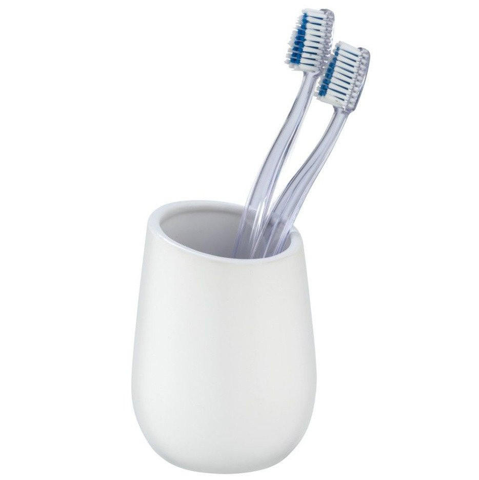 ZAHNPUTZBECHER aus Keramik Badi 8/8/11 cm - Weiß, Keramik (8/11/8cm) - Wenko