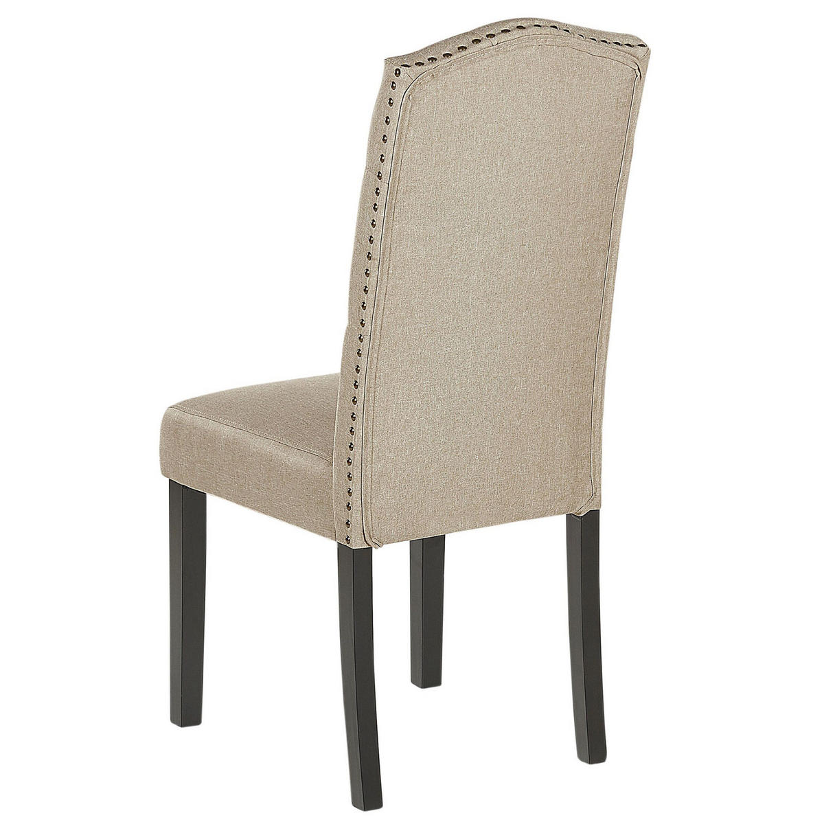 STUHL 2er-Set Polsterbezug Beige Shirley - Beige, Holz/Textil (46/103/60cm) - Beliani