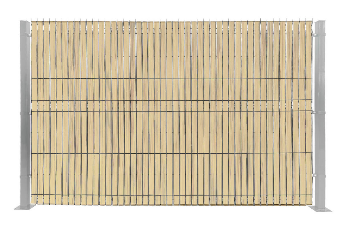 PVC SICHTSCHUTZSTREIFEN ROLLE FLEXIBEL Baldo Beige 60m L.46mm - Mit Clips und Endprofil - Beige, Kunststoff (6000/0.1cm) - Casanoov