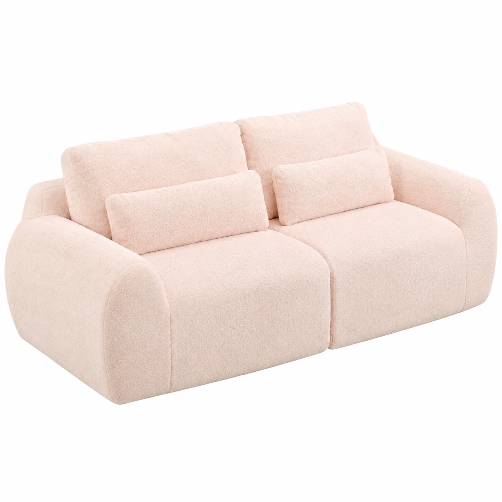 Meubliv Sofa Pink 208x81x101 cm