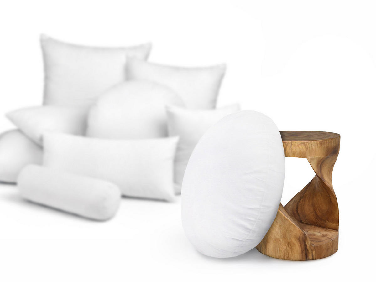 FEDERKISSEN Publik rund 80 cm Ø - Creme, Textil (80/80cm) - beties Heimtextil