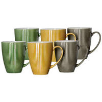 HENKELBECHER Umea bunt 450 ml 6er Set - Multicolor, Keramik (0.45L) - Ritzenhoff Breker