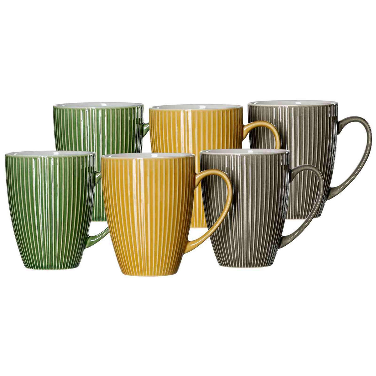 HENKELBECHER Umea bunt 450 ml 6er Set - Multicolor, Keramik (0.45L) - Ritzenhoff Breker