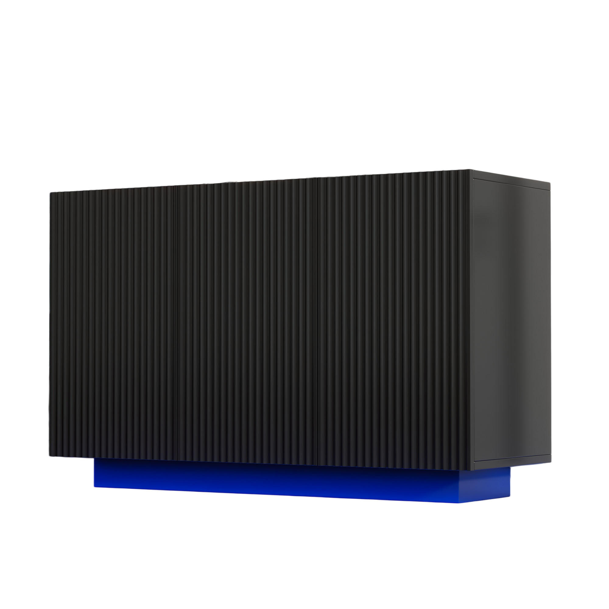 ComfortXL Sideboard Schwarz 120x75x40 cm