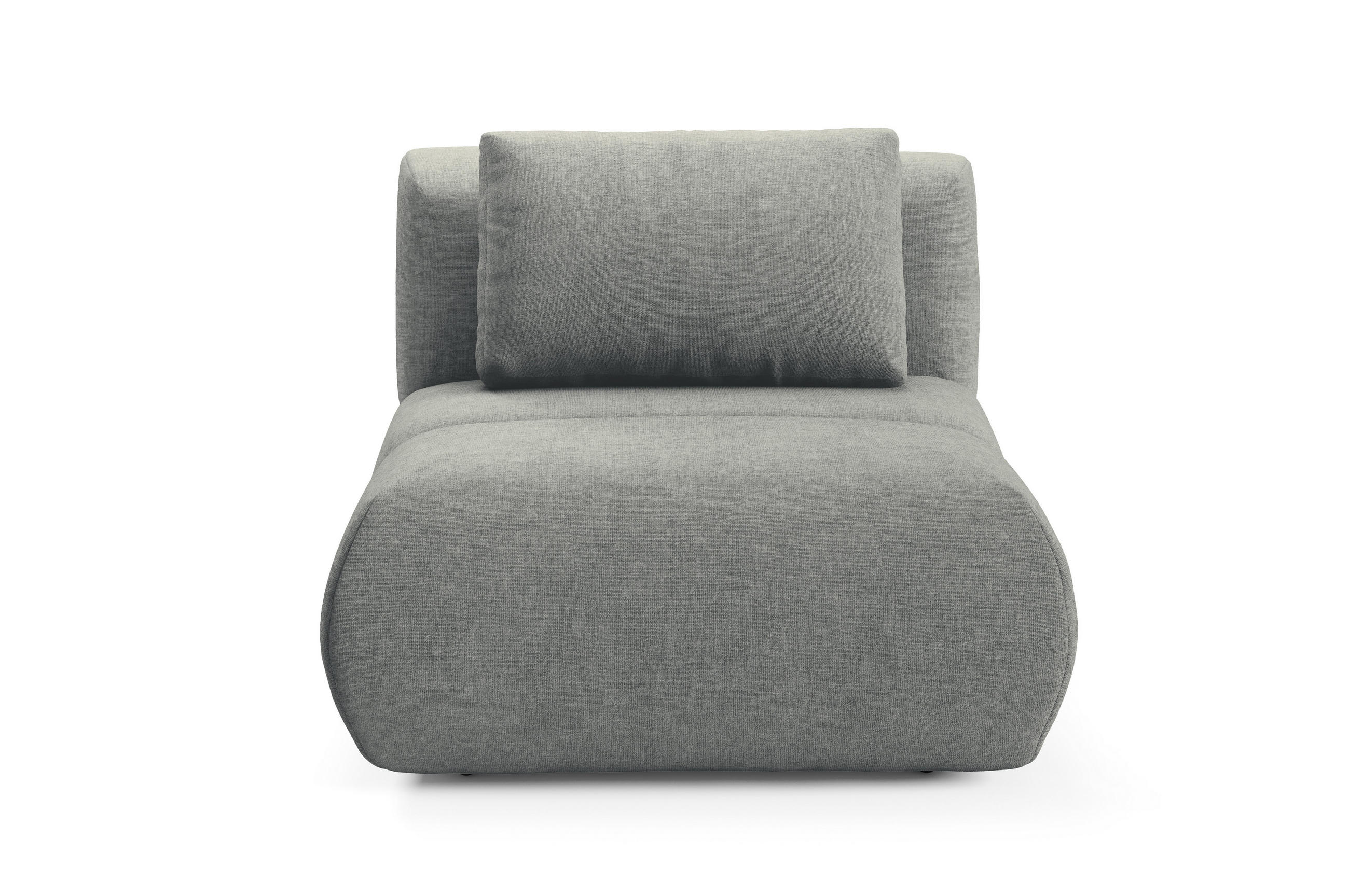 SESSEL ATOMO, Modern Polstersessel Loungesessel, Chenille-Stoff Grau - Grau, Holz/Metall (98/82/134cm) - MASSENO