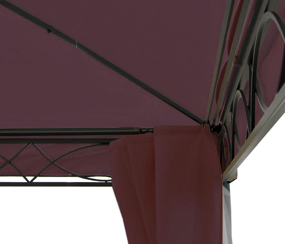 PERGOLA CALPE Rot, Braun - Rot/Braun, Textil (400/290/400cm) - MCW