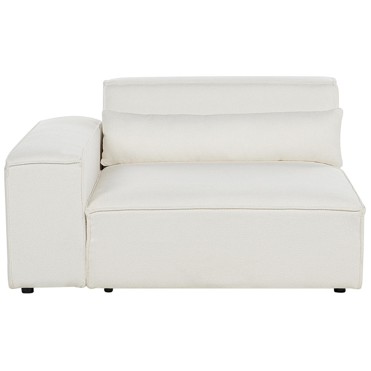 2-SITZER-SOFA Bouclé cremeweiß Hellnar - Weiß, Textil (262/70/126cm) - Beliani