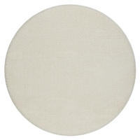 BADLÄUFER SANTA Kreis 67 cm - Weiß, Textil (67/67cm) - rugsX
