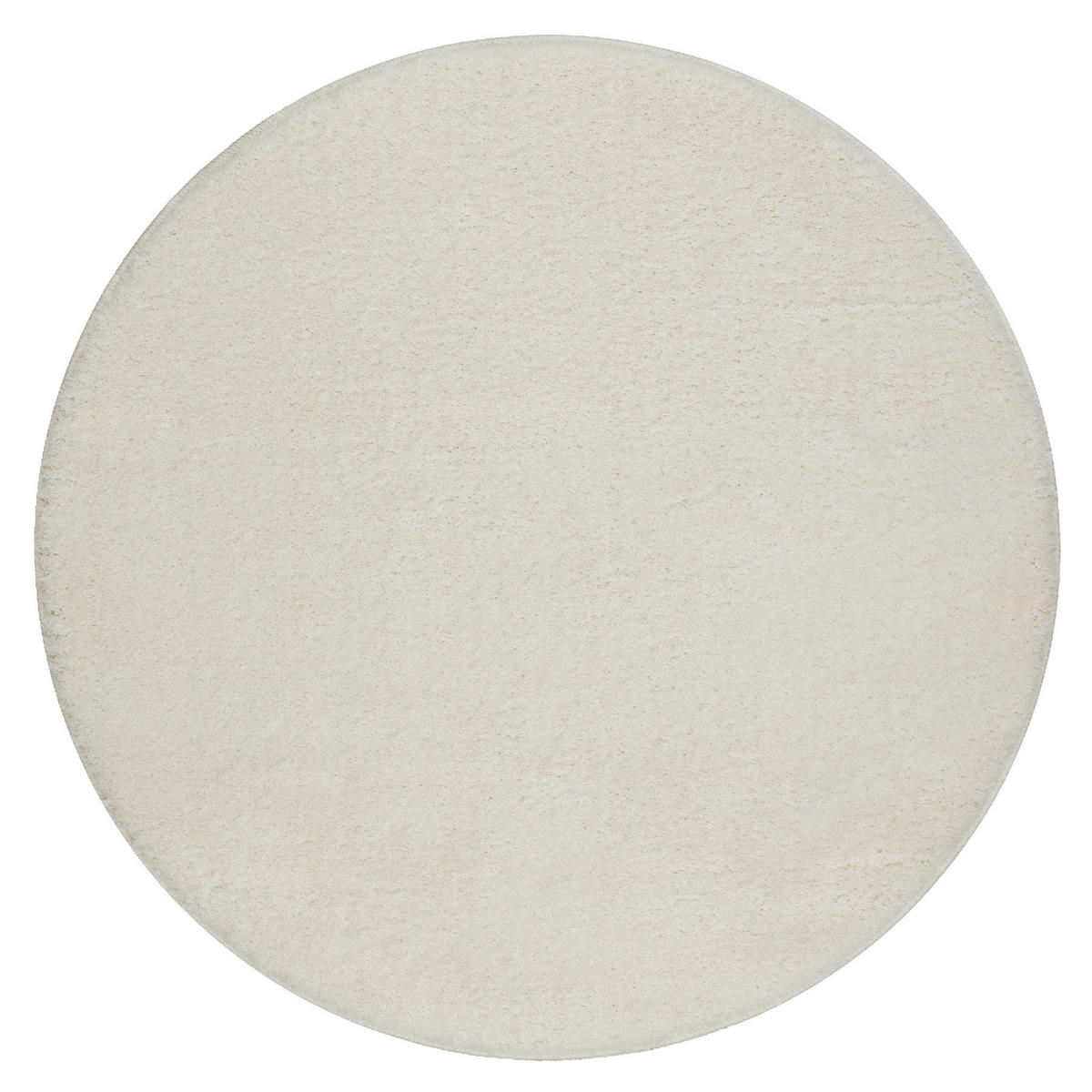 BADLÄUFER SANTA Kreis 67 cm - Weiß, Textil (67/67cm) - rugsX