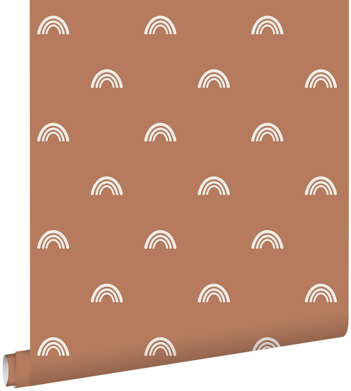 TAPETE Regenbogen 50 x 900 cm - Terracotta, Papier (50/0.1cm) - ESTAhome