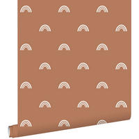 TAPETE Regenbogen 50 x 900 cm - Terracotta, Papier (50/0.1cm) - ESTAhome