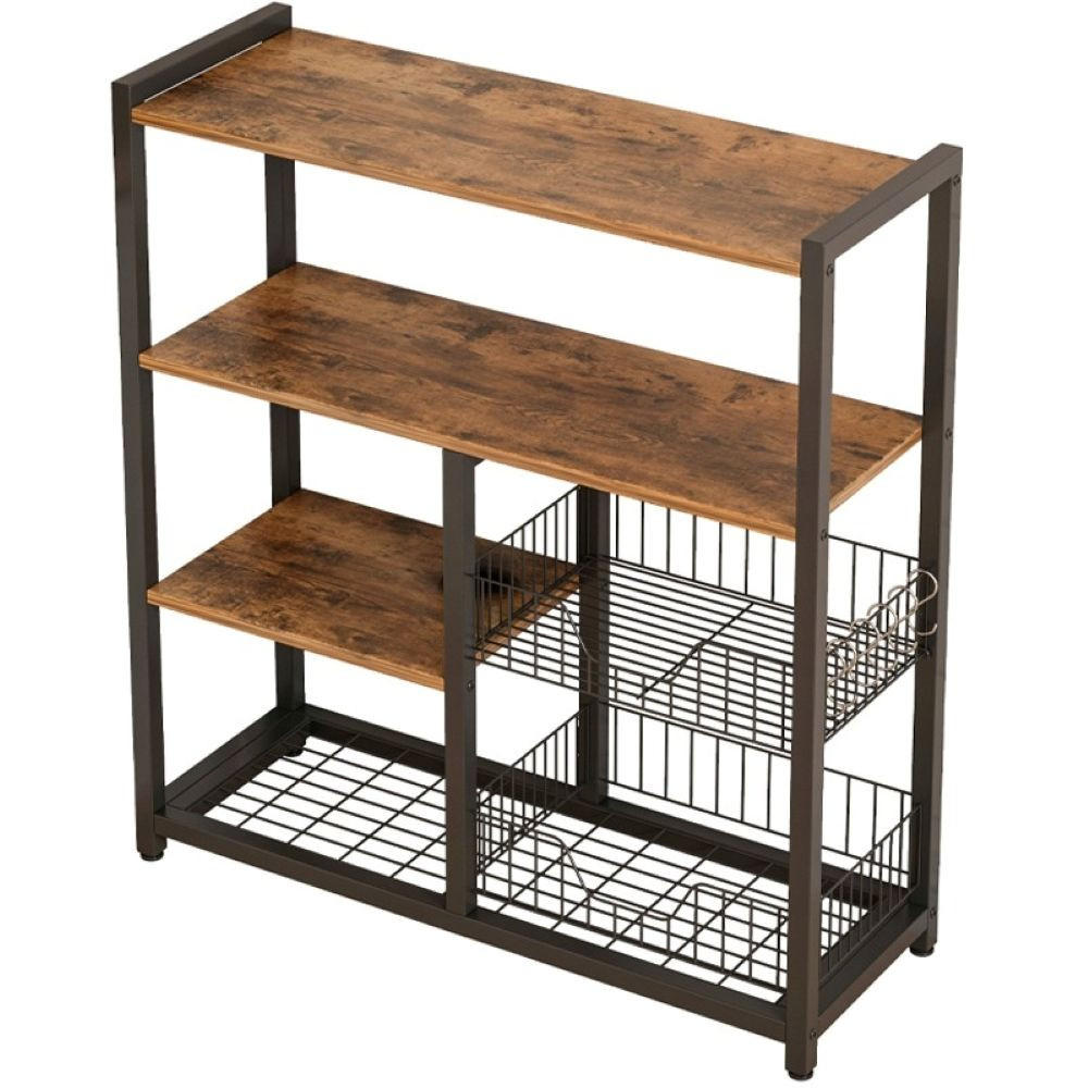 KÜCHENSCHRANK, braun 80/35/95 cm - Braun, Holzwerkstoff (80/95/35cm)