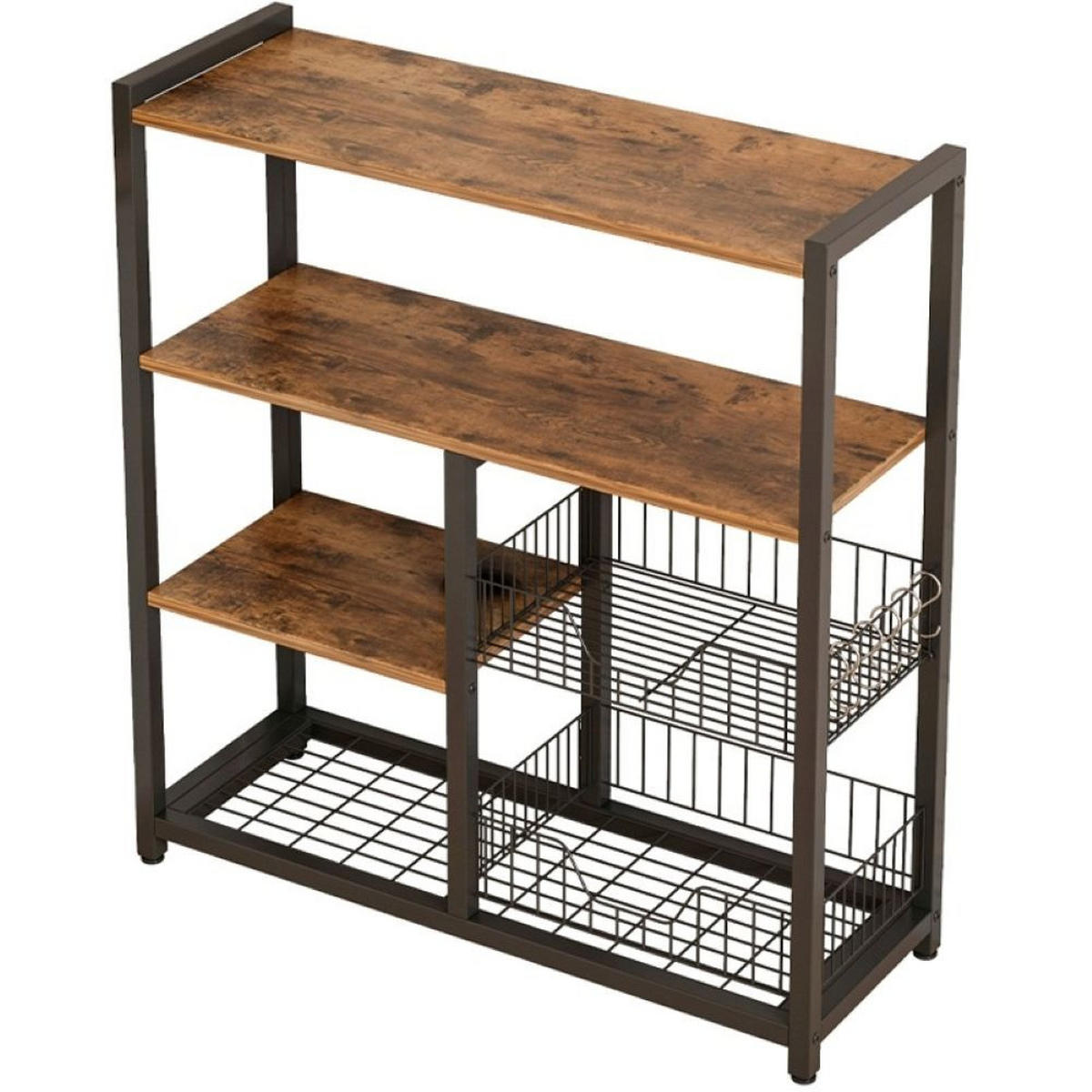 KÜCHENSCHRANK, braun 80/35/95 cm - Braun, Holzwerkstoff (80/95/35cm)