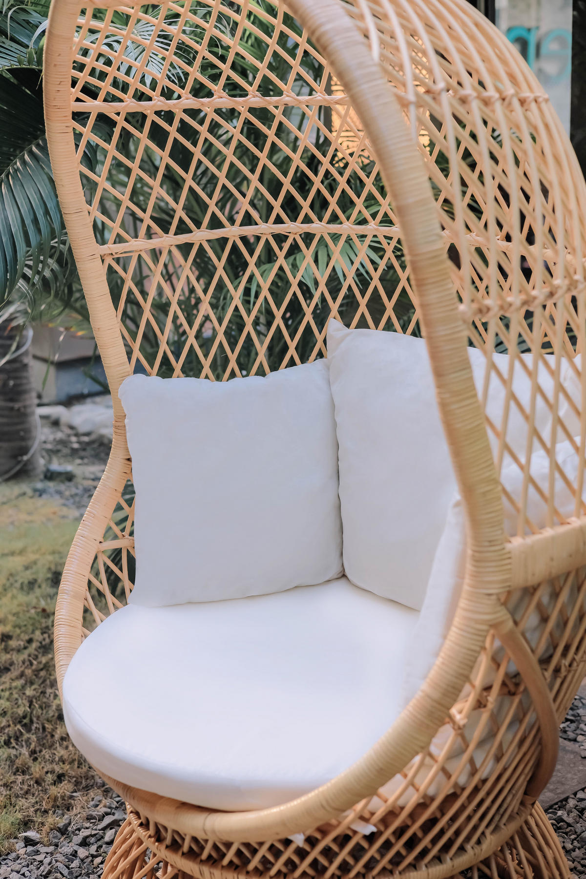 SESSEL Rattan Beige - Braun, Holz (89/152/82cm) - Nordlys