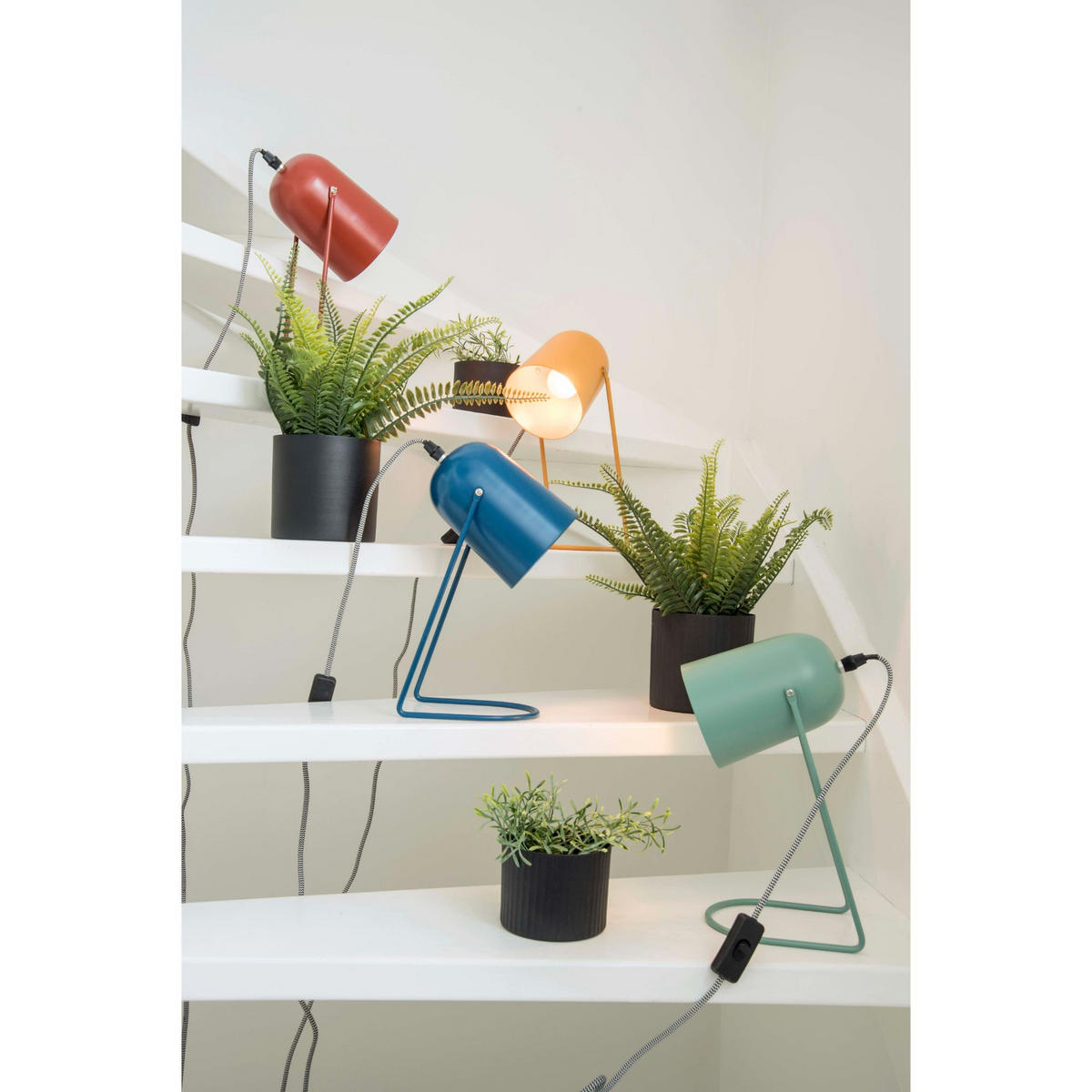 TISCHLAMPE Grün 18/18/30 cm - Grün, Metall (18/18/30cm) - Leitmotiv