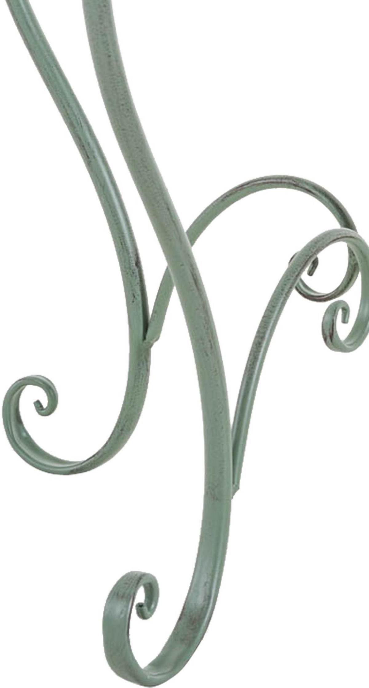 GARTENTISCH rund Ø70 cm Metall Antik-Grün - Grün, Metall (70/70/72cm) - CLP