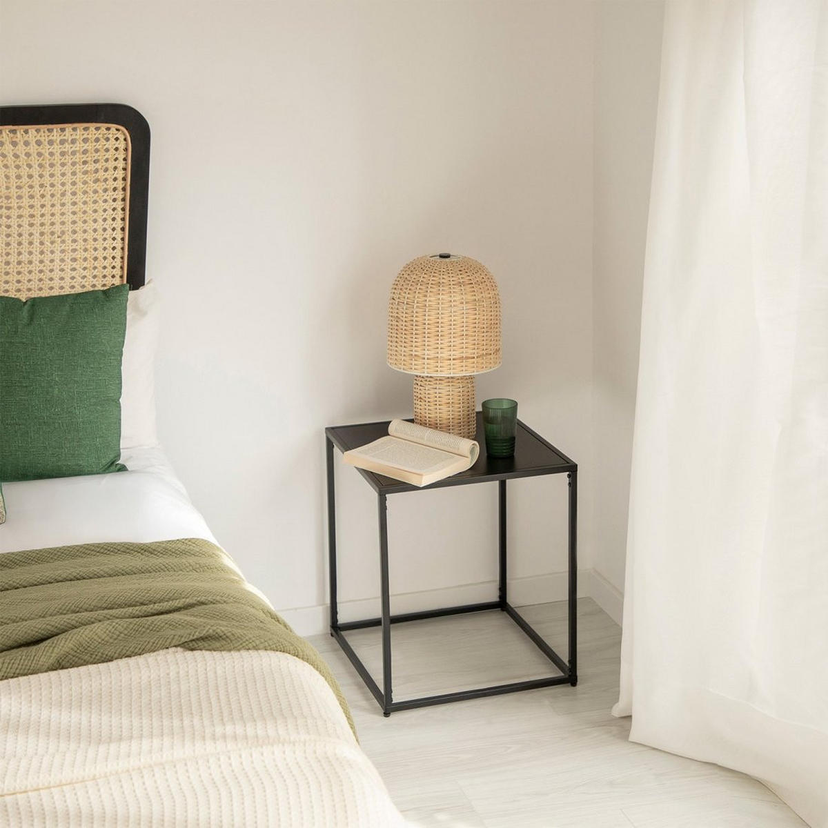 BEISTELLTISCH Ida Schwarz 45 cm x 53 cm 2er-Set - Schwarz, Metall (45/45/53cm) - Klast Home