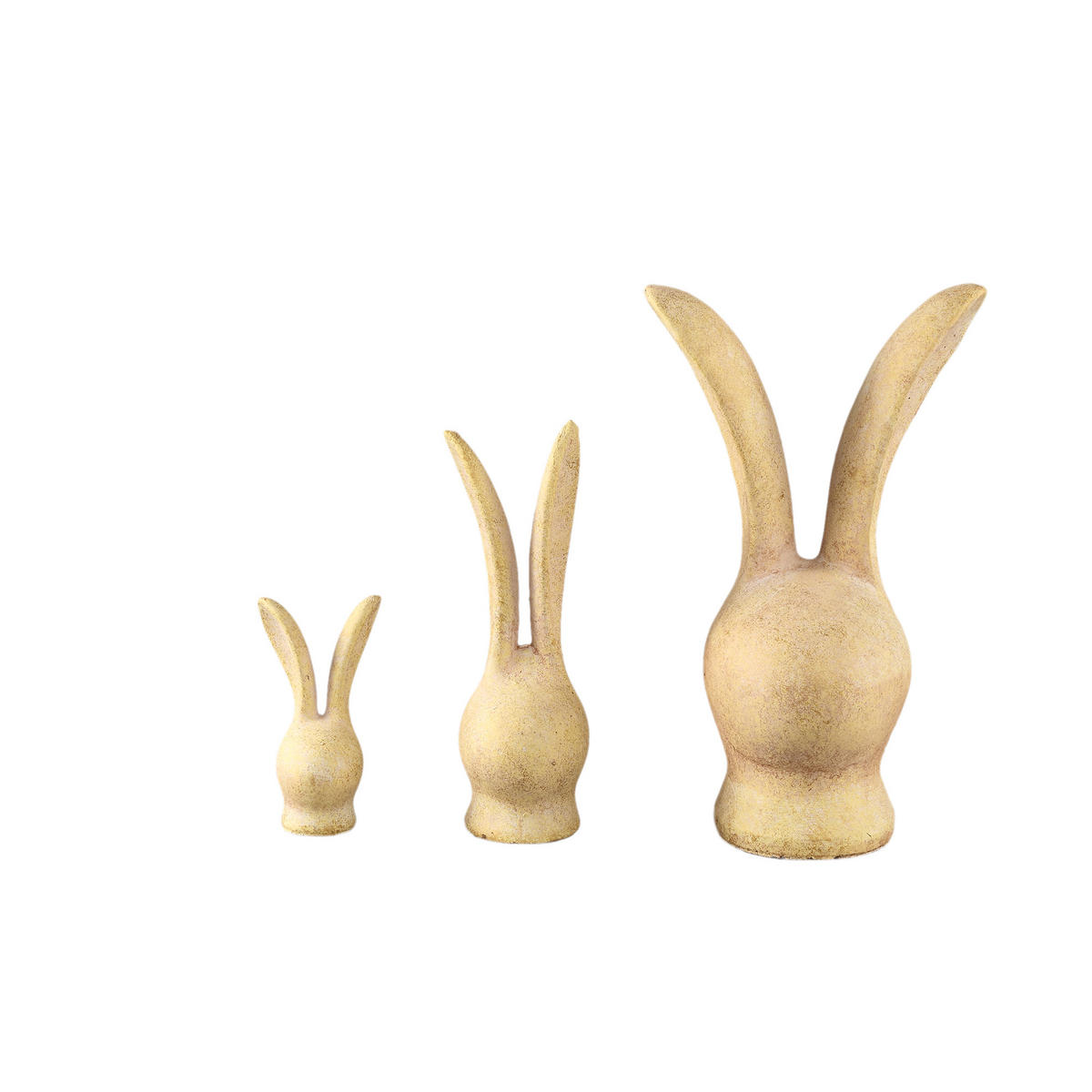 OSTERHASE Remy Gelb 19/16/35cm - Gelb, Stein (16/35/19cm) - PTMD Collection