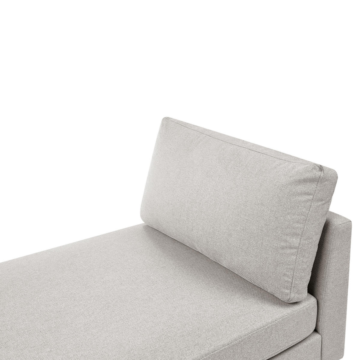ČALOUNĚNÉ LEHÁTKO CHAISE LONGUE Látka Světle šedé Archiane - šedá/černá, textil (170/60/85cm) - Beliani