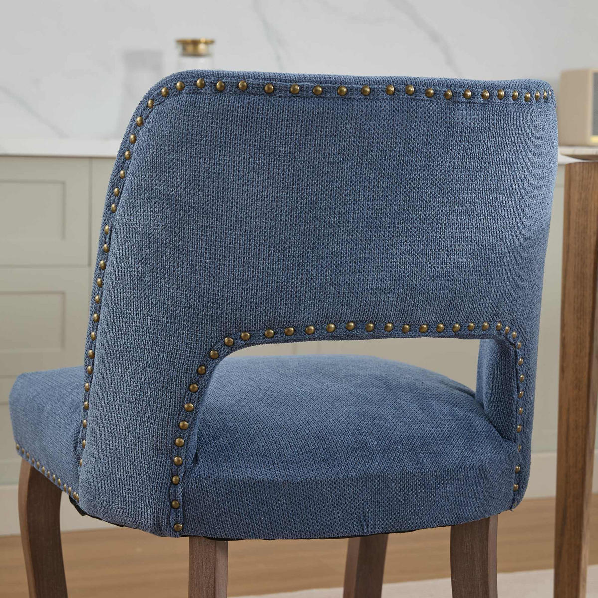 ESSZIMMERSTUHL 2er-Set mit Stoffbezug, Blau - Blau, Textil (58/82.5/51cm)