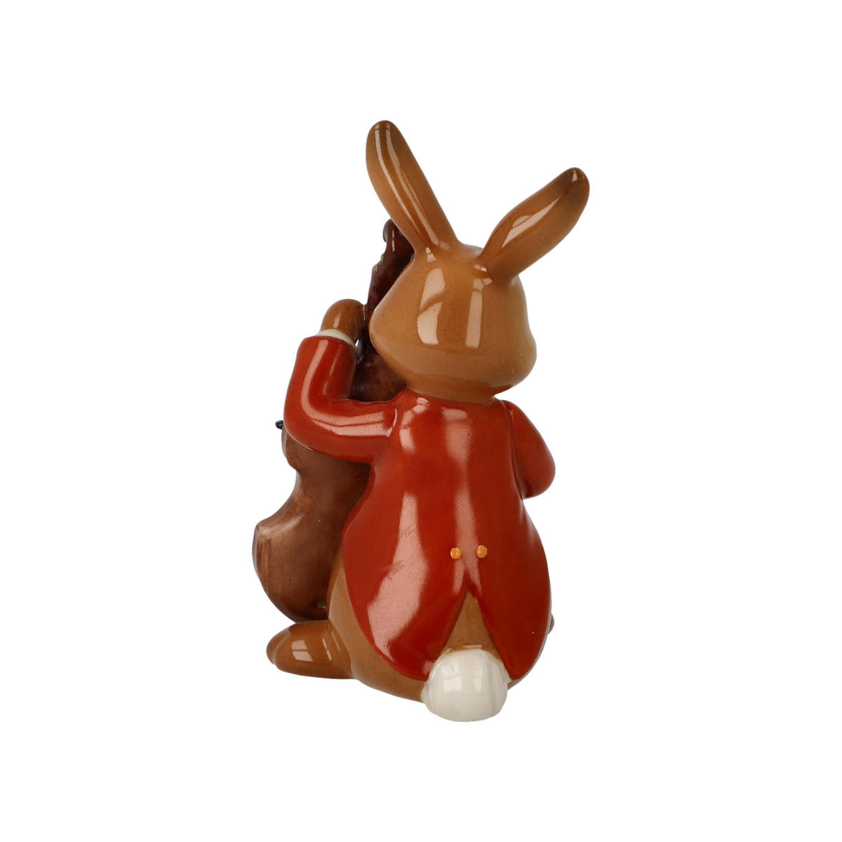 DEKOTIER Hase - Fröhlicher Bassist, Steingut, Bunt, 8 cm - Multicolor, Keramik (4/8/4.5cm) - Goebel
