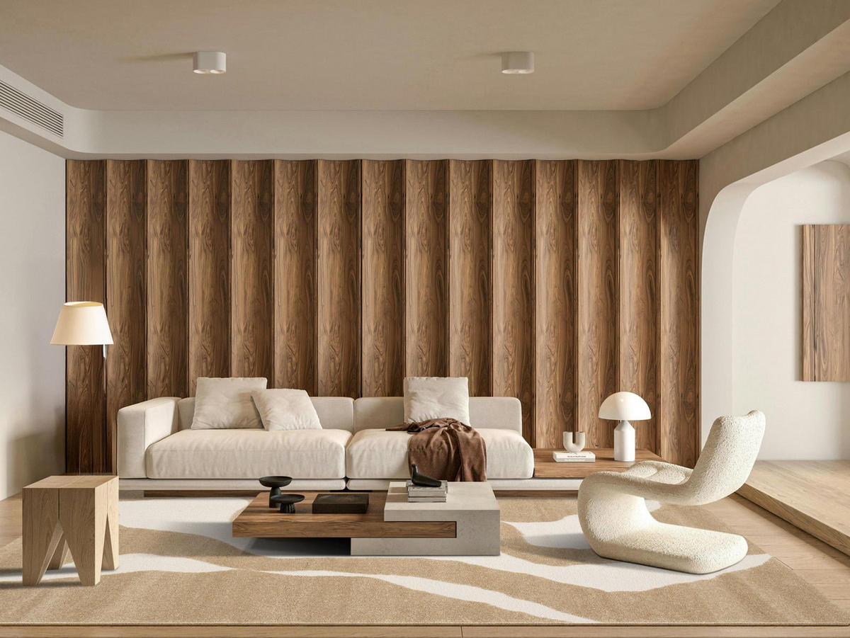 TEPPICH sehr weich mit Relief-Effekt bruin - Braun, Textil (160/230cm) - AFK Living