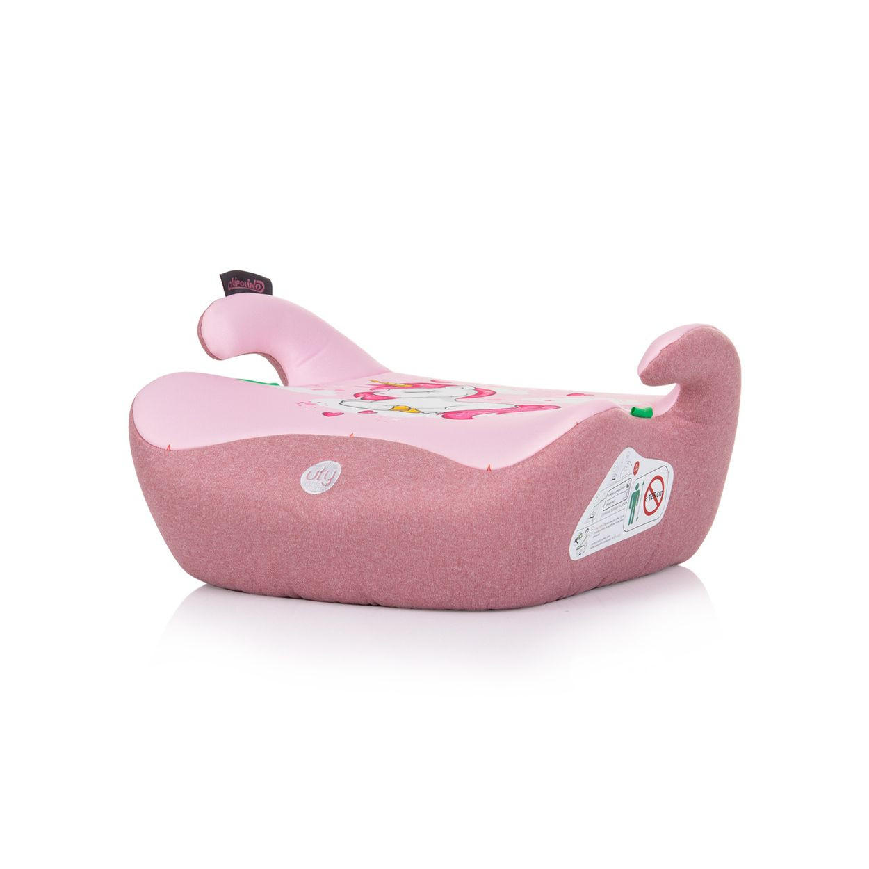 KINDERSITZERHÖHUNG i-Size Uty rosa (125-150cm) Gruppe 3, Bezug waschbar - Rosa, Kunststoff (41/20/40cm) - Chipolino