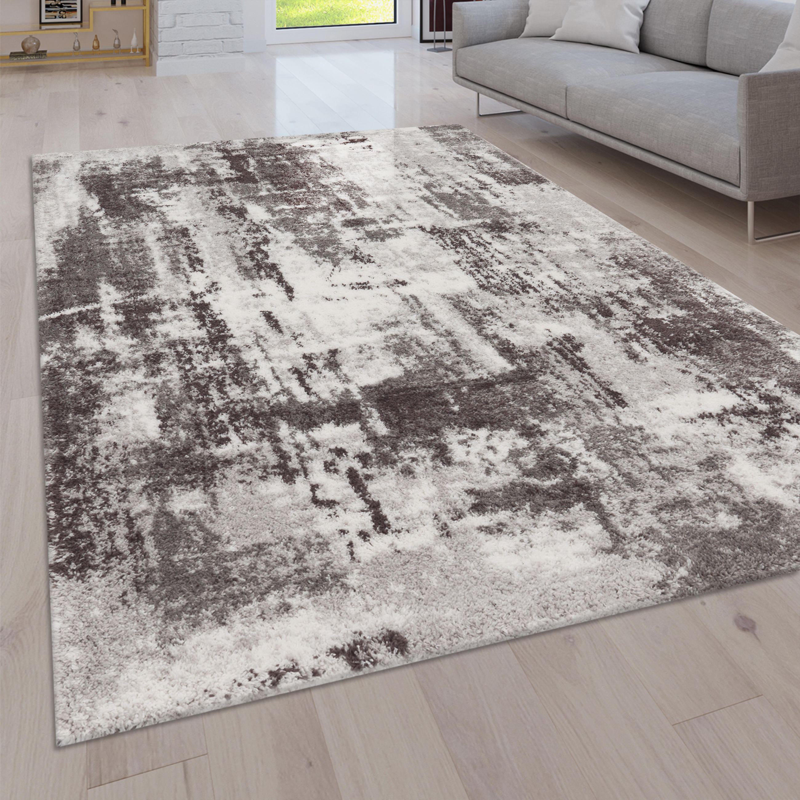 HOCHFLORTEPPICH 60/100 cm Padua 623 - Grau, Textil (60/100cm) - Paco Home