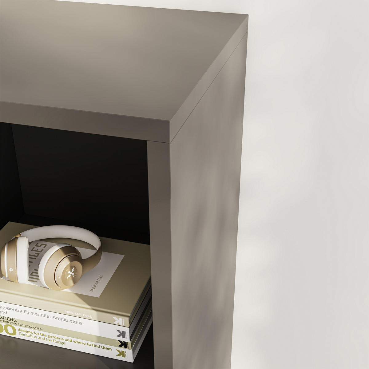 KLEIDERSCHRANK Nesbyen - Anthrazit, Holzwerkstoff/Kunststoff (90/126/30cm) - [en.casa]