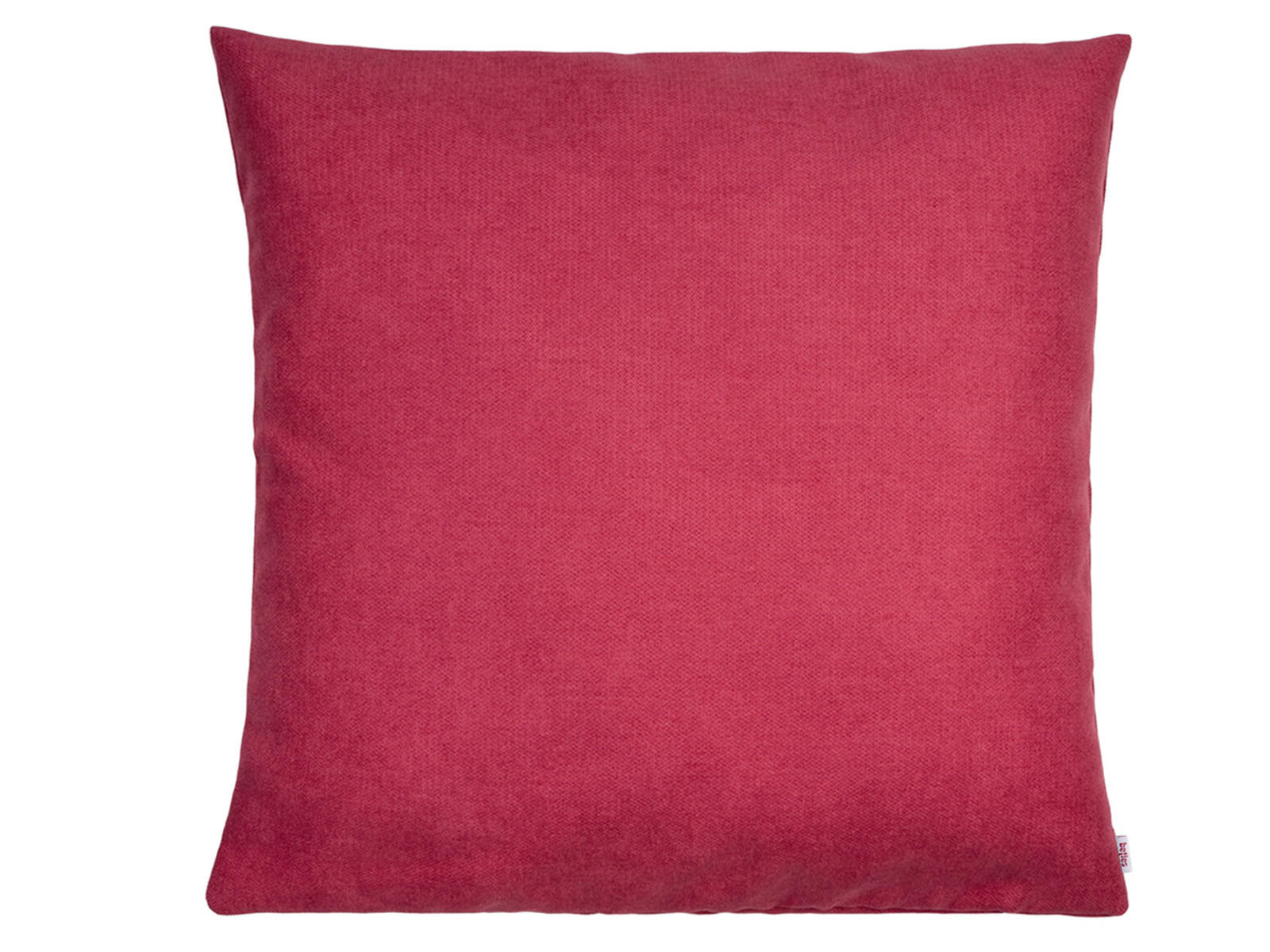 KISSENHÜLLE FarbTon Chenille-Haptik himbeer-rot 60/60 cm - Rot, Textil (60/60cm) - beties Heimtextil