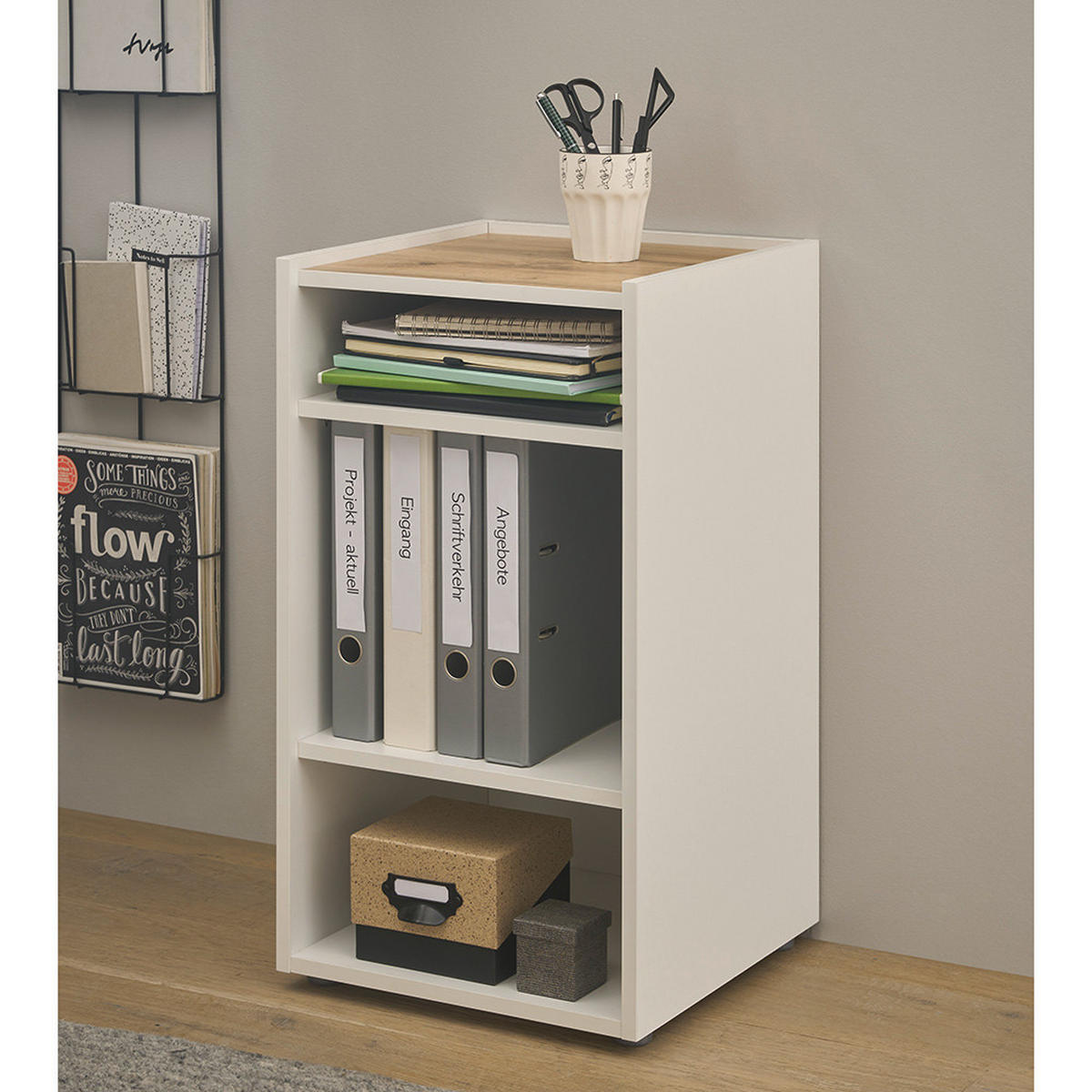 REGAL Crisp-61 - Weiß, Holzwerkstoff (40/70/40cm) - Lomado