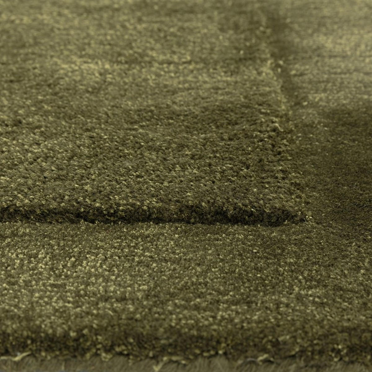 TEPPICH Moderner für Wohn- und Schlafzimmer aus Wolle und Viskose SHINE Grün 160 x 230 cm - Grün, Naturmaterialien (160/230cm) - Novatrend