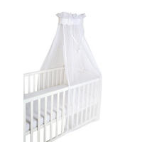 BETTHIMMEL weiß mesh safe asleep® - Weiß, Textil (250/160/0.5cm) - Roba