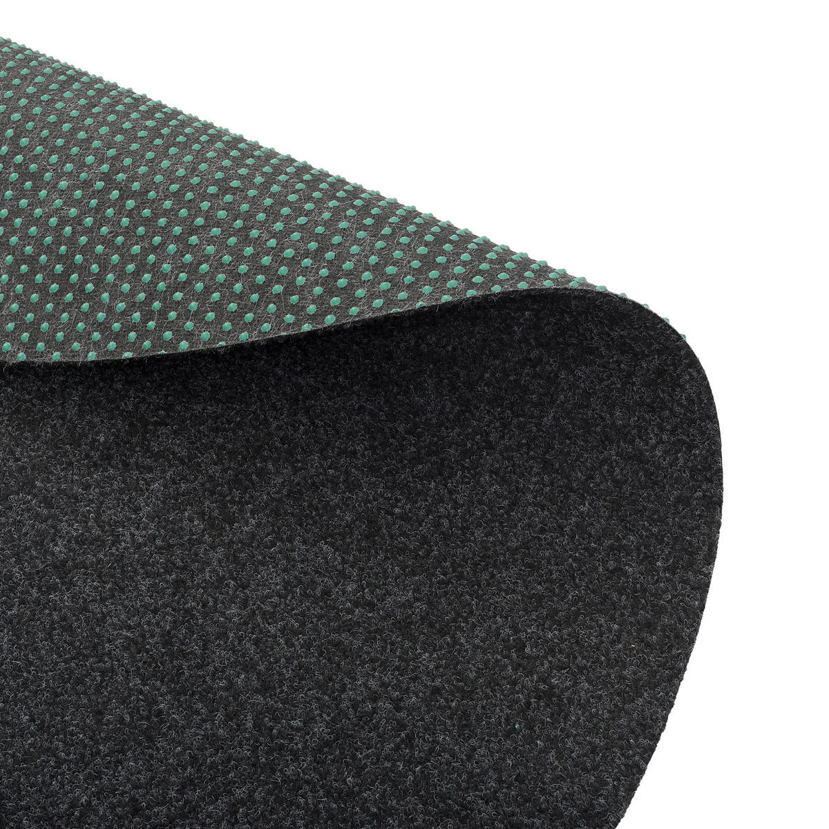 KUNSTRASEN RASENTEPPICH MIT NOPPEN KINGSTON RUND - Anthrazit, Textil (200/200cm) - Snapstyle