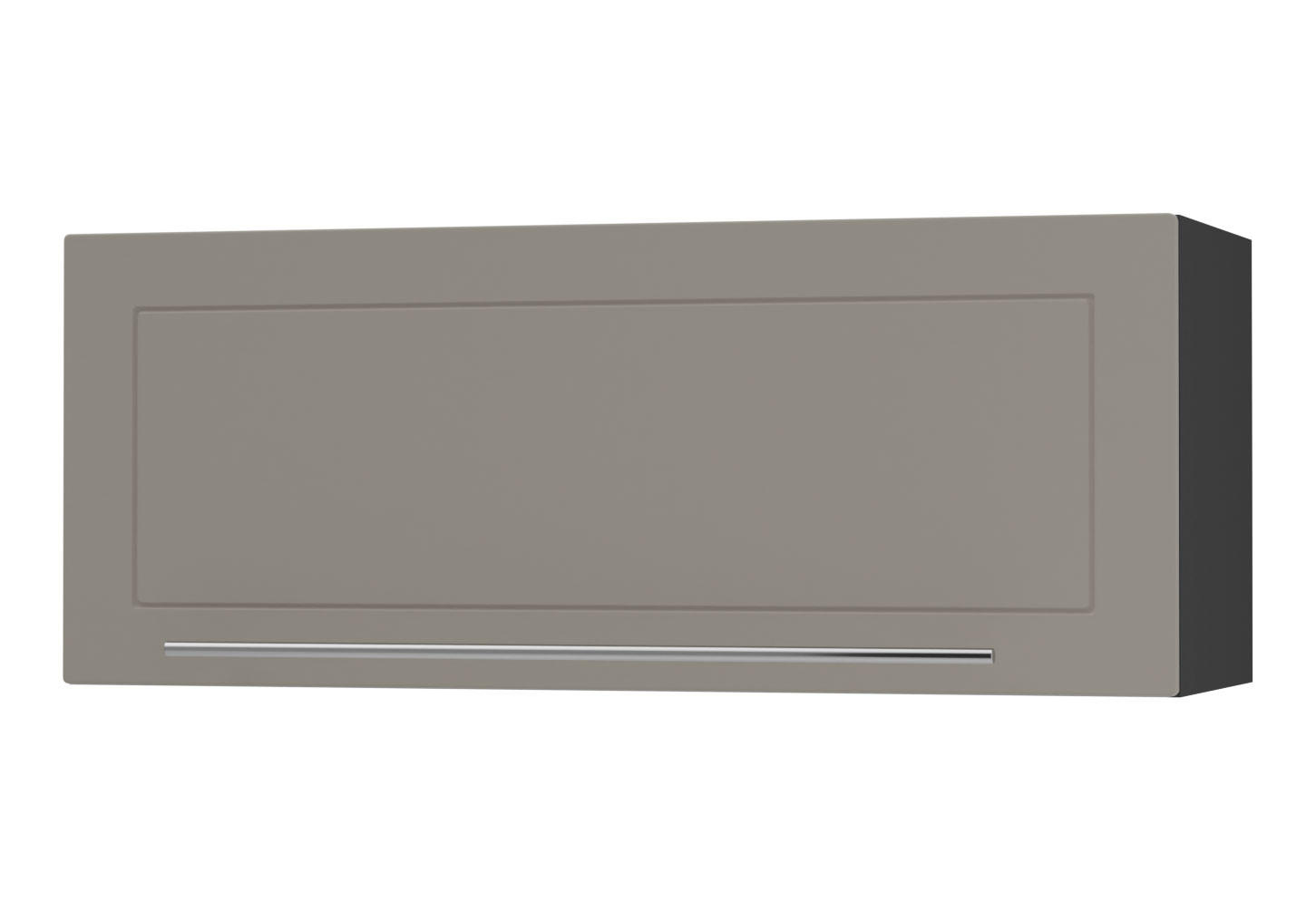 KLAPPHÄNGESCHRANK Kvantum W4B/90-AV Beige Matt / Schwarz Matt 90 / 32,5 / 36cm - Beige/Schwarz, Holz/Holzwerkstoff (90/36/32.5cm) - Feldmann-Wohnen