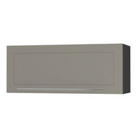 KLAPPHÄNGESCHRANK Kvantum W4B/90-AV Beige Matt / Schwarz Matt 90 / 32,5 / 36cm - Beige/Schwarz, Holz/Holzwerkstoff (90/36/32.5cm) - Feldmann-Wohnen