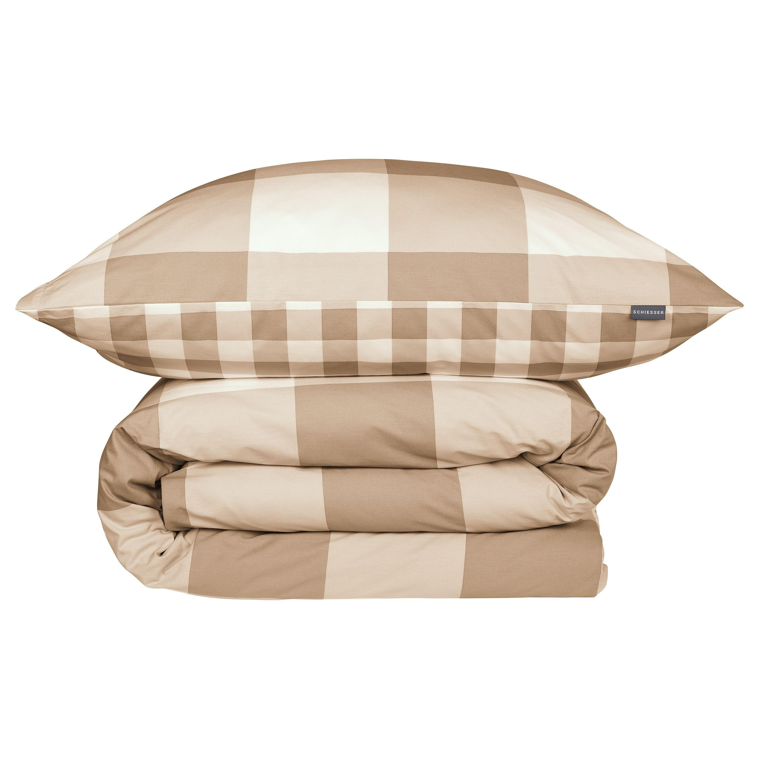 BETTWÄSCHESET Melvin - Renforcé - 2-teilig - 135 x 200 cm - Sand - Sandfarben, Textil (135/200cm) - SCHIESSER