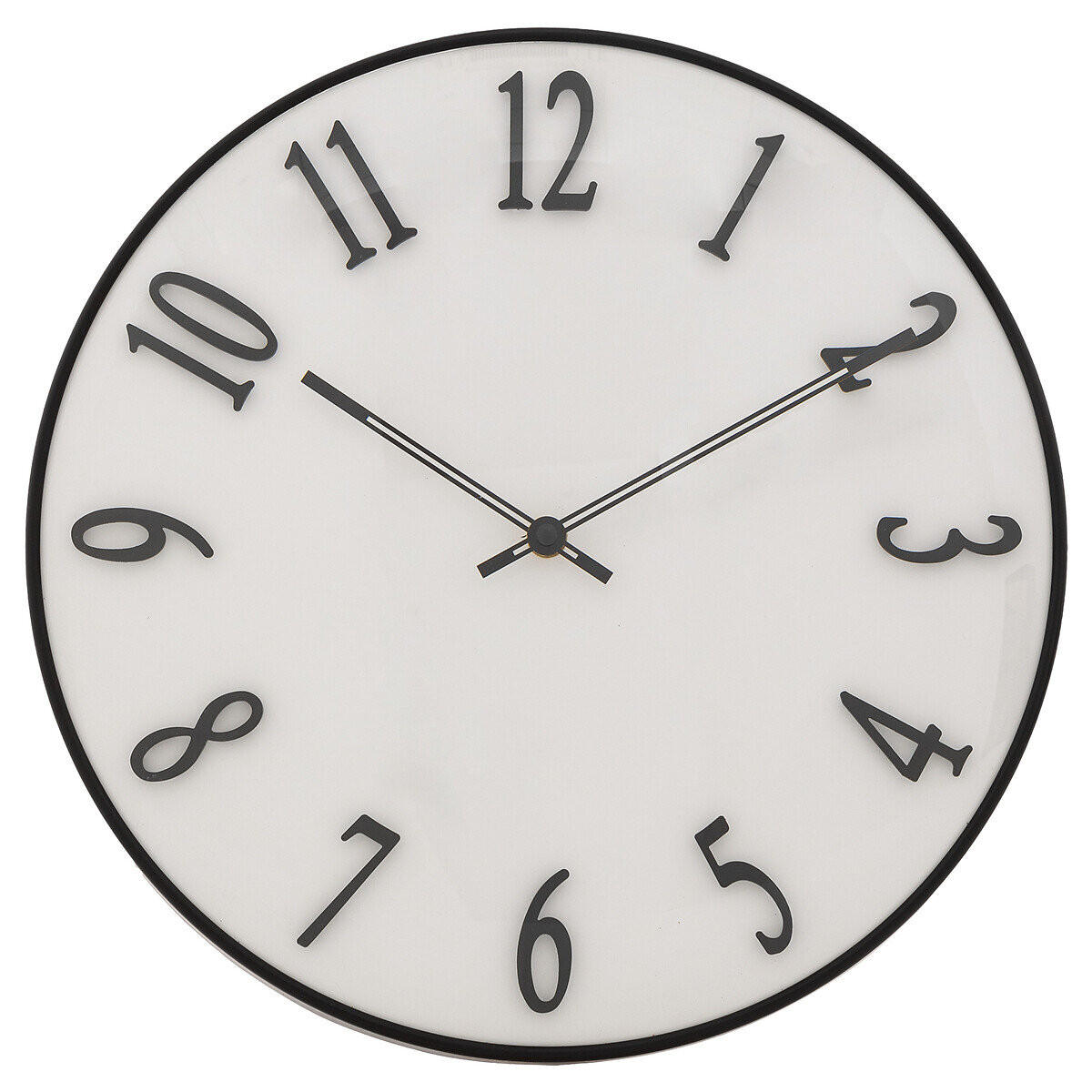 WANDUHR Edgar Ø 35 cm - Weiß, Kunststoff (4.5/35/35cm) - Atmosphera Createur d´interieur