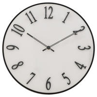 WANDUHR Edgar Ø 35 cm - Weiß, Kunststoff (4.5/35/35cm) - Atmosphera Createur d´interieur
