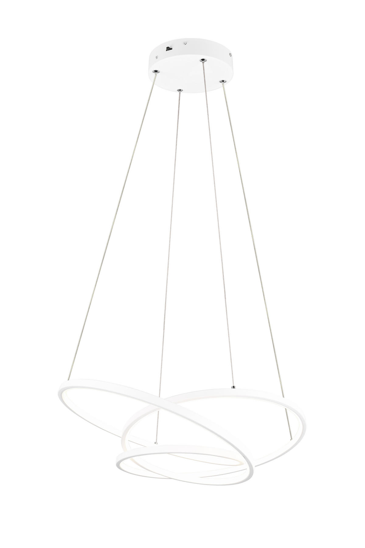 HÄNGELAMPE DARVIN - Weiß - 0/0/150 cm - Weiß, Metall (64/64/150cm) - Trio Leuchten