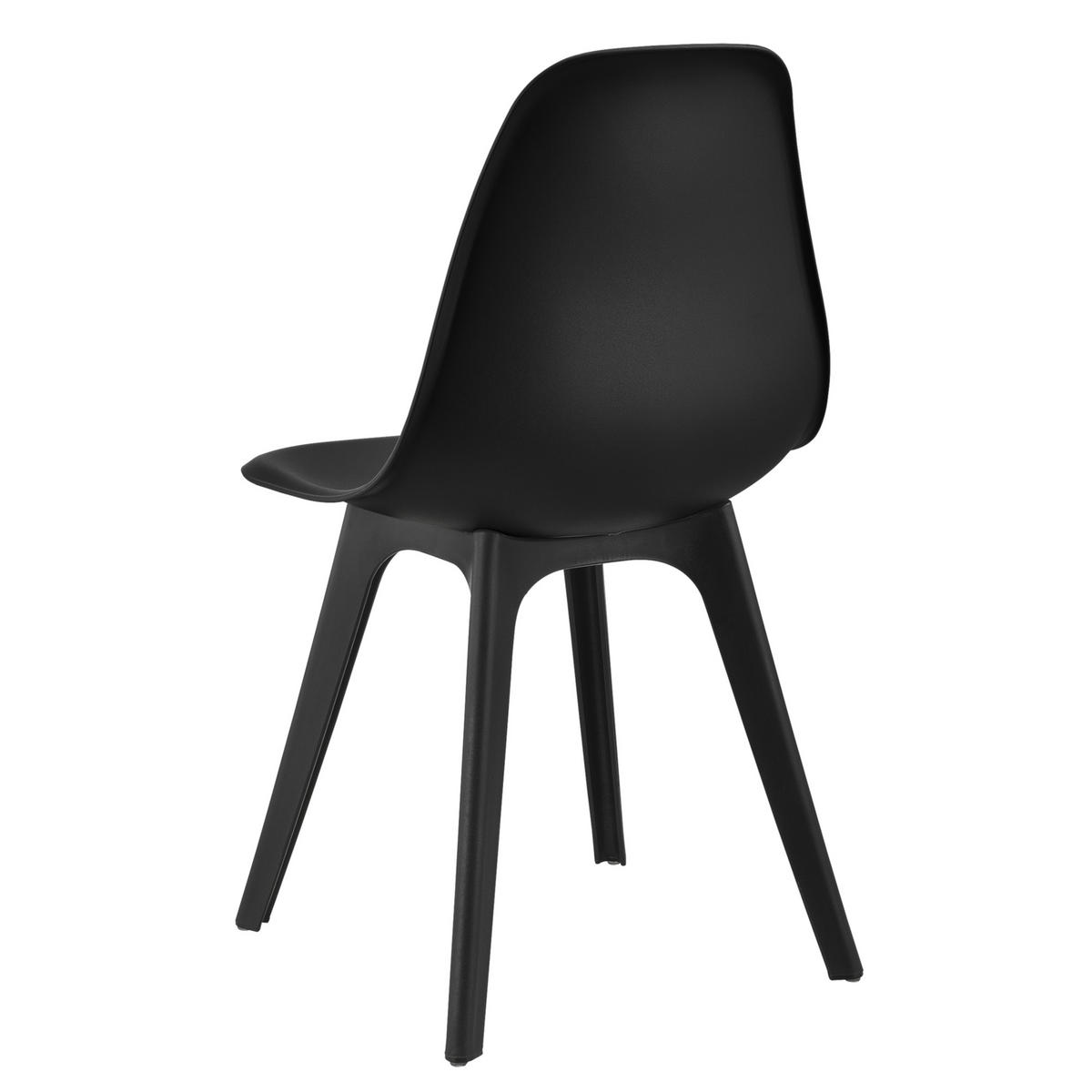 ESSGRUPPE Stathelle - Schwarz, Glas/Metall (105/75/60cm) - [en.casa]