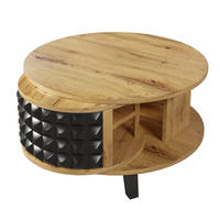COUCHTISCH drehbar Stauraum versteckt - Naturfarben, Holzwerkstoff (80/85.2/45.2cm) - LEBENLANG