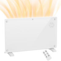 HEIZGERÄT DE-17045 1500 W mit LED-Display & Timer - Weiß, Glas (21.5/44.5/71cm) - ComfortXL