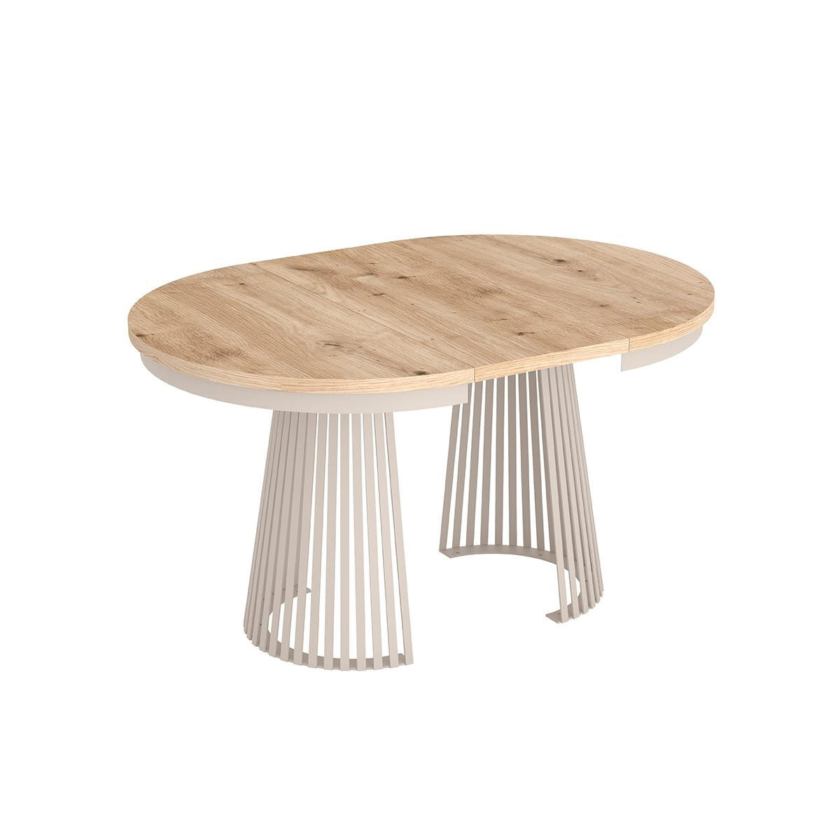 ESSTISCH TRAVIS Ausziehbar 100 - 180 / 100 x 76,6 cm - Kaschmir/Eiche Artisan, Holz (100/100/76.6cm) - MASSENO