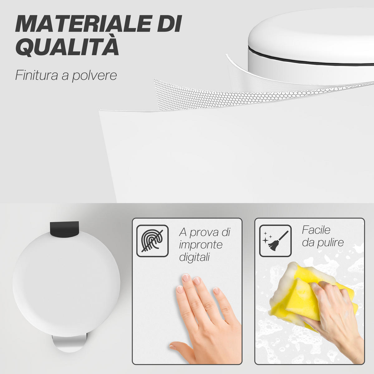 ABFALLEIMER Creme 1 Stück - Creme, Metall (30/63.5/36cm) - GiPP