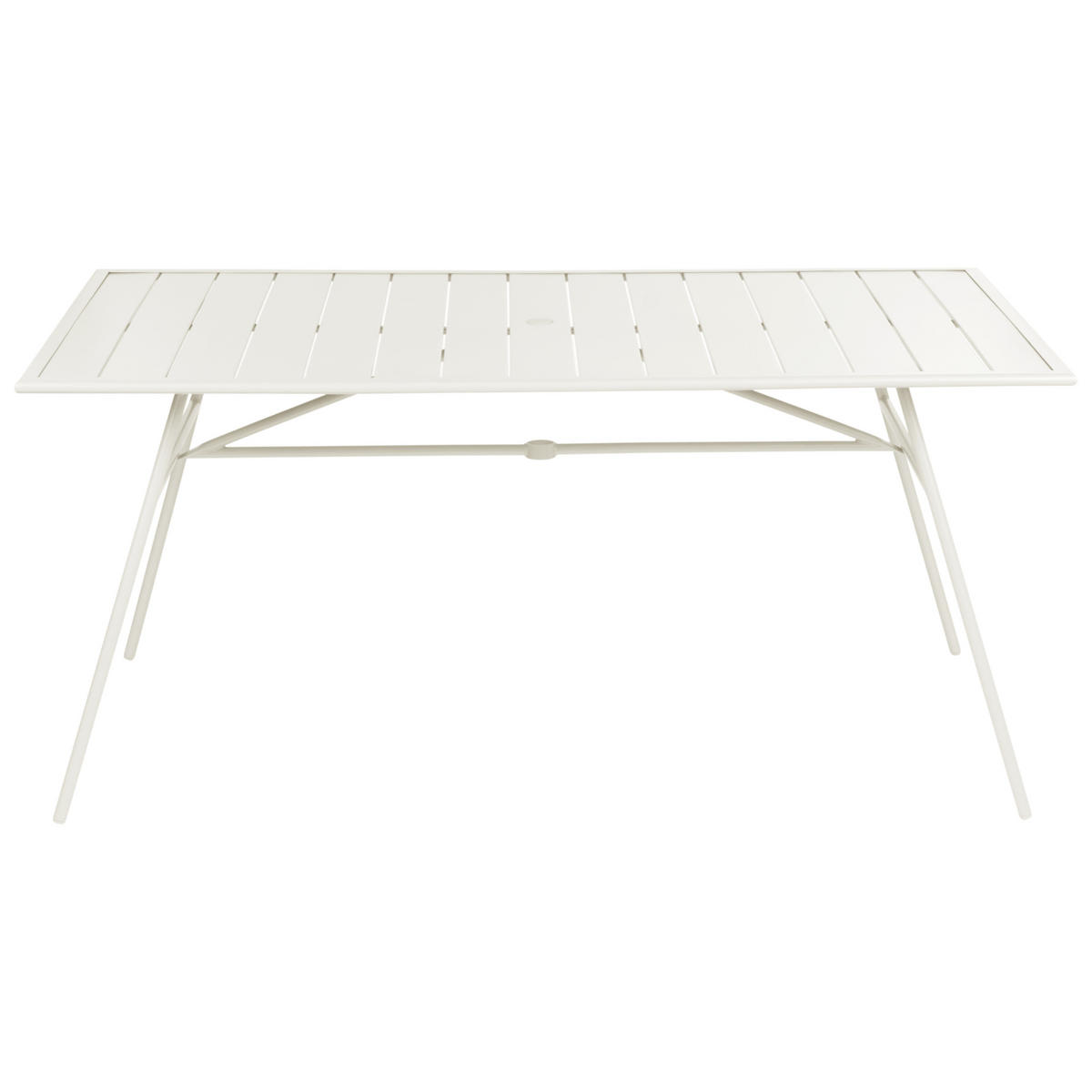 GARTENMÖBEL-SET 6-Sitzer Hellbeige Metall Terenzo - Beige, Metall - Beliani