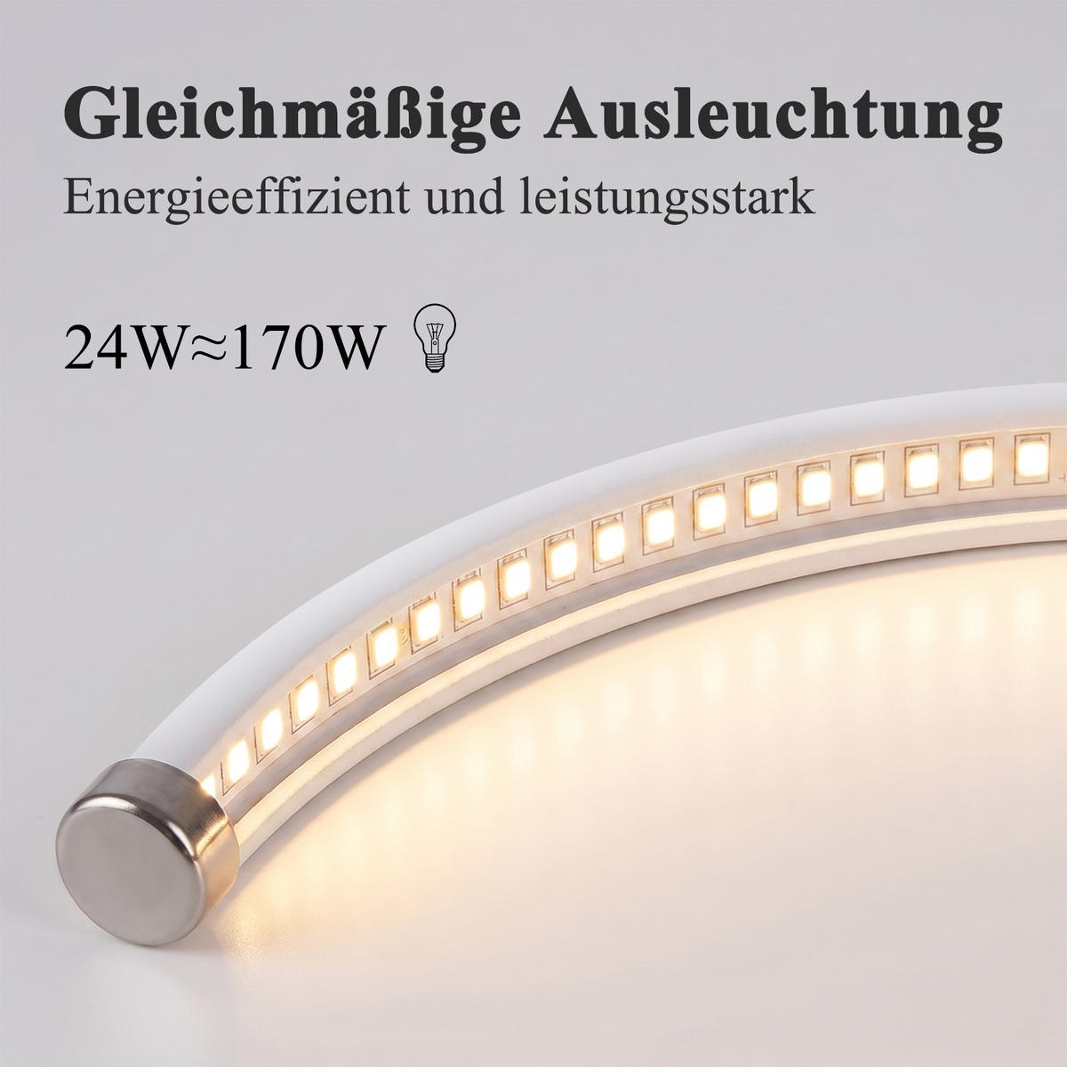 LED DECKENLEUCHTE Yvith 24/23.5/5.2 cm - Weiß, Kunststoff/Metall (24/23.5/5.2cm) - ZMH