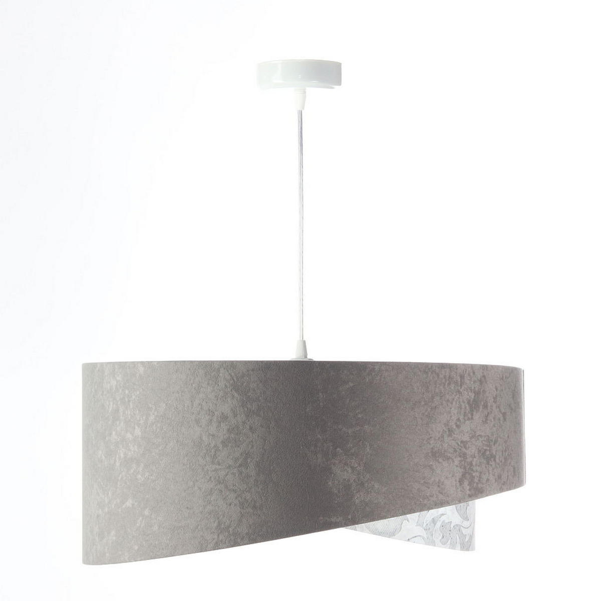 HÄNGELEUCHTE Grau 50/23 cm - Weiß, Kunststoff (50/1.3/23cm) - ONZENO