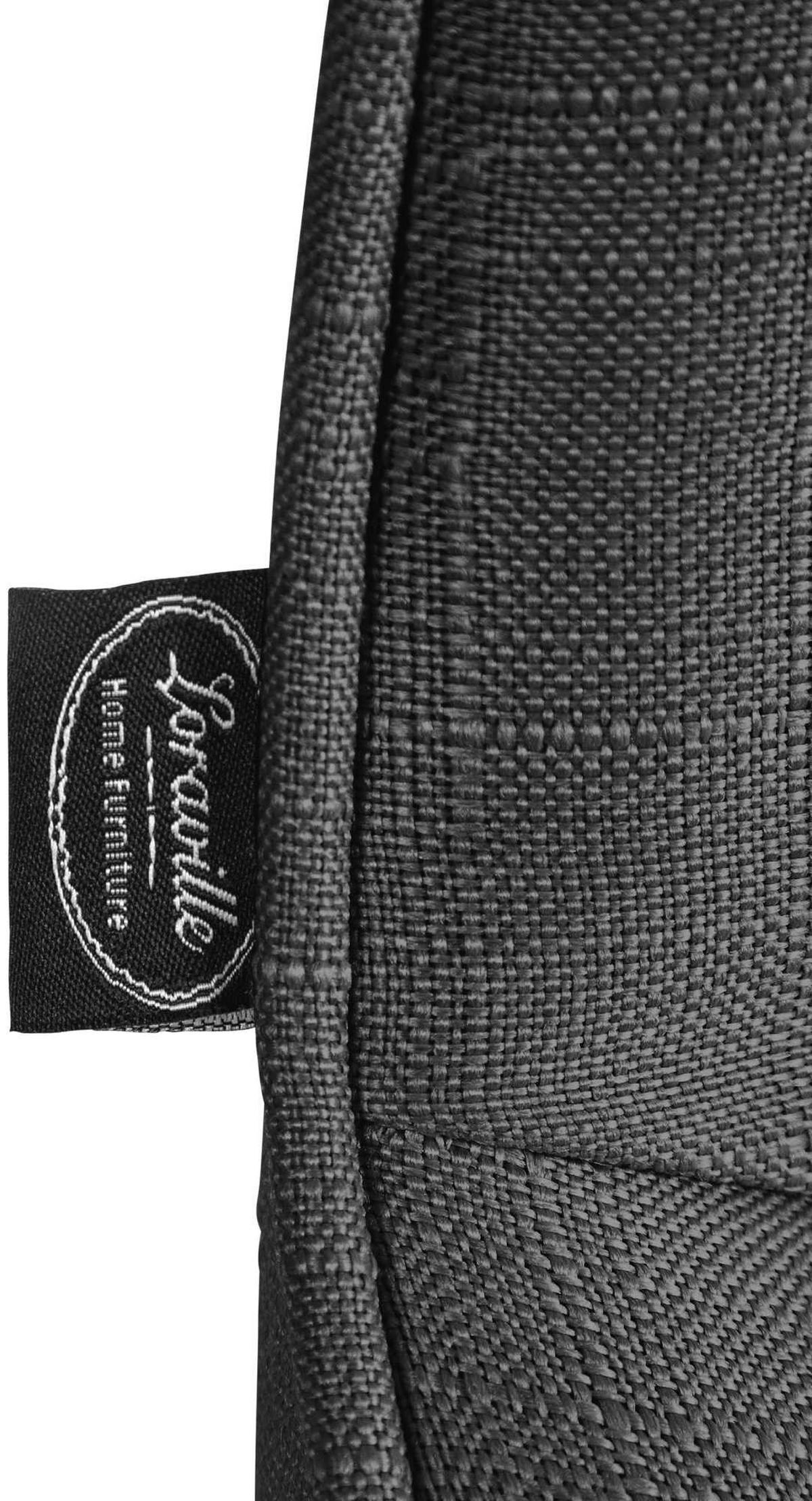 BARHOCKER 2er Set Stoff dunkelgrau - Chromfarben/Dunkelgrau, Textil/Metall (49/85/51cm) - CLP