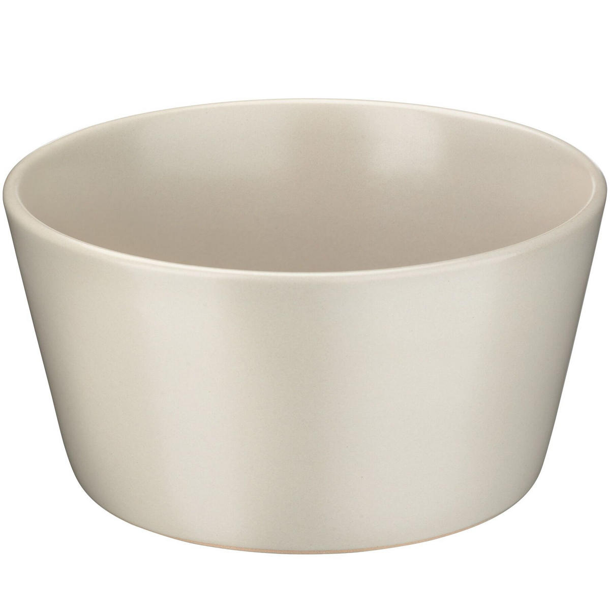 TAFELSERVICE Una,ineinander stapelbar,taupe - Taupe, Keramik (26/2.3/26cm) - tectake